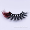 red glitter false lashes strips sparkle lash extensions